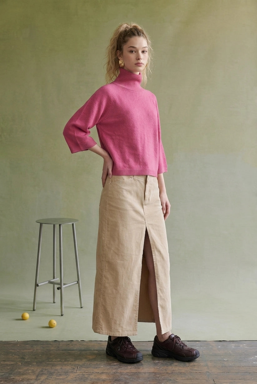 Wide Sleeve Turtleneck Sweater