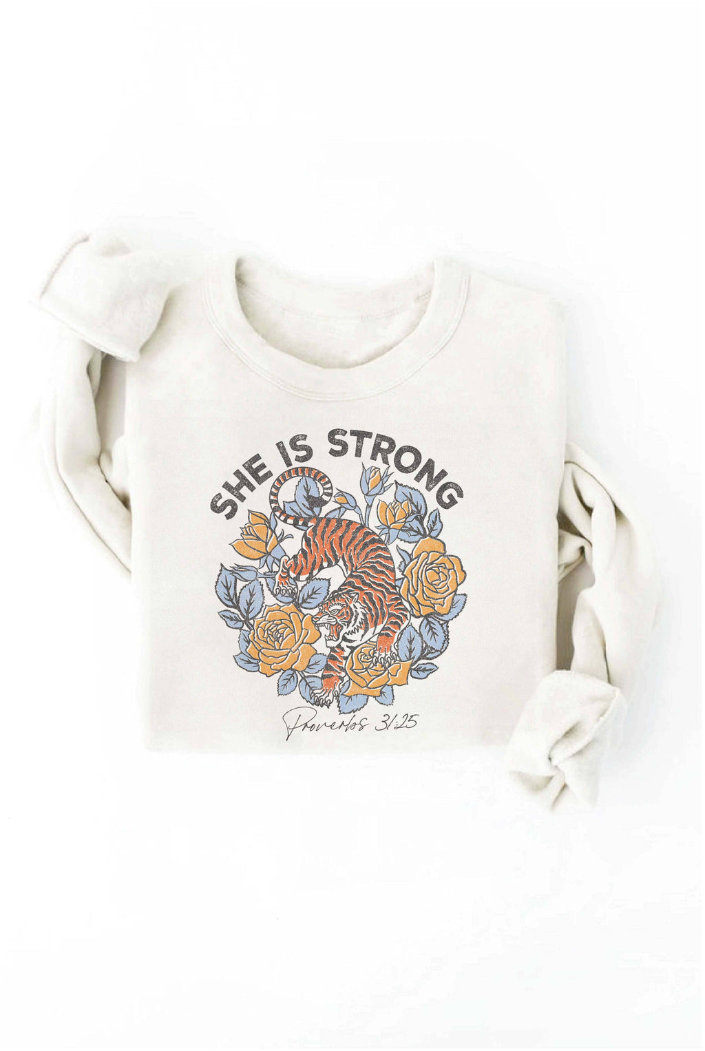 SHE IS STRONG Graphic Sweatshirt
