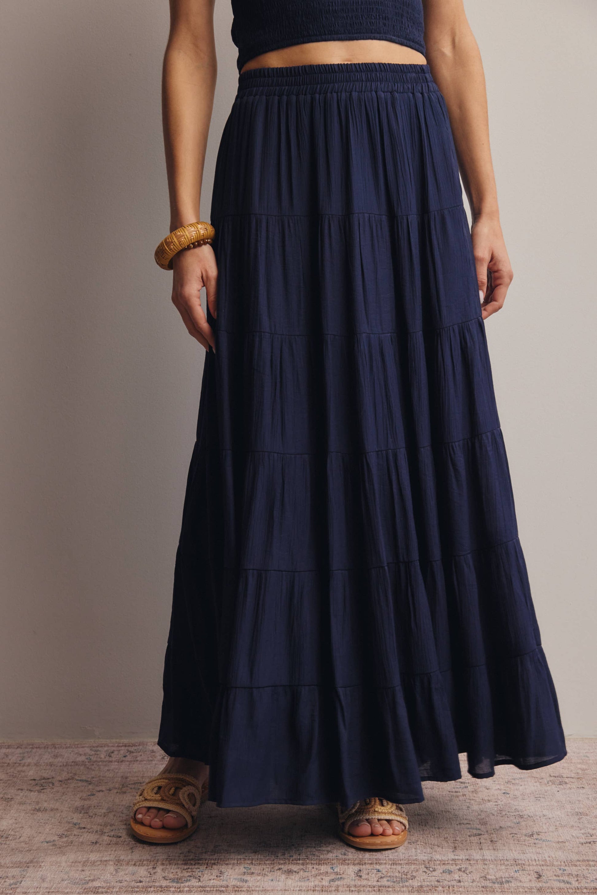 Tiered Maxi Skirt