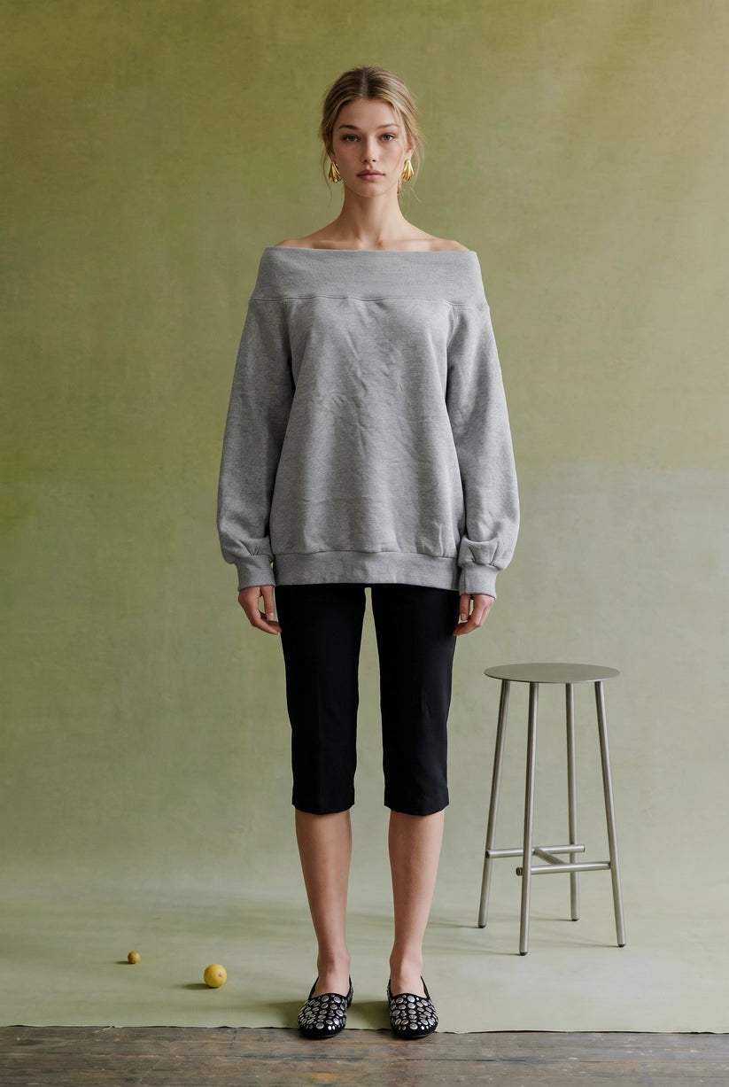 Off The Shoulder Sweatshirt