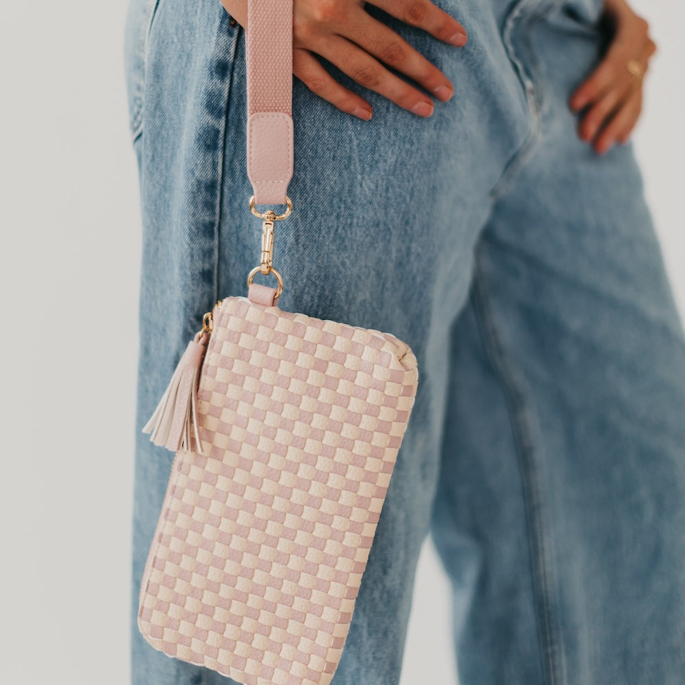 Emma Woven Clutch Wristlet