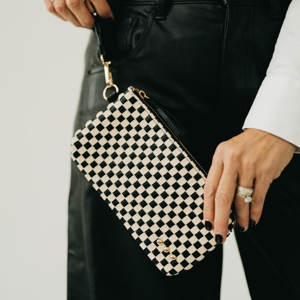 Emma Woven Clutch Wristlet