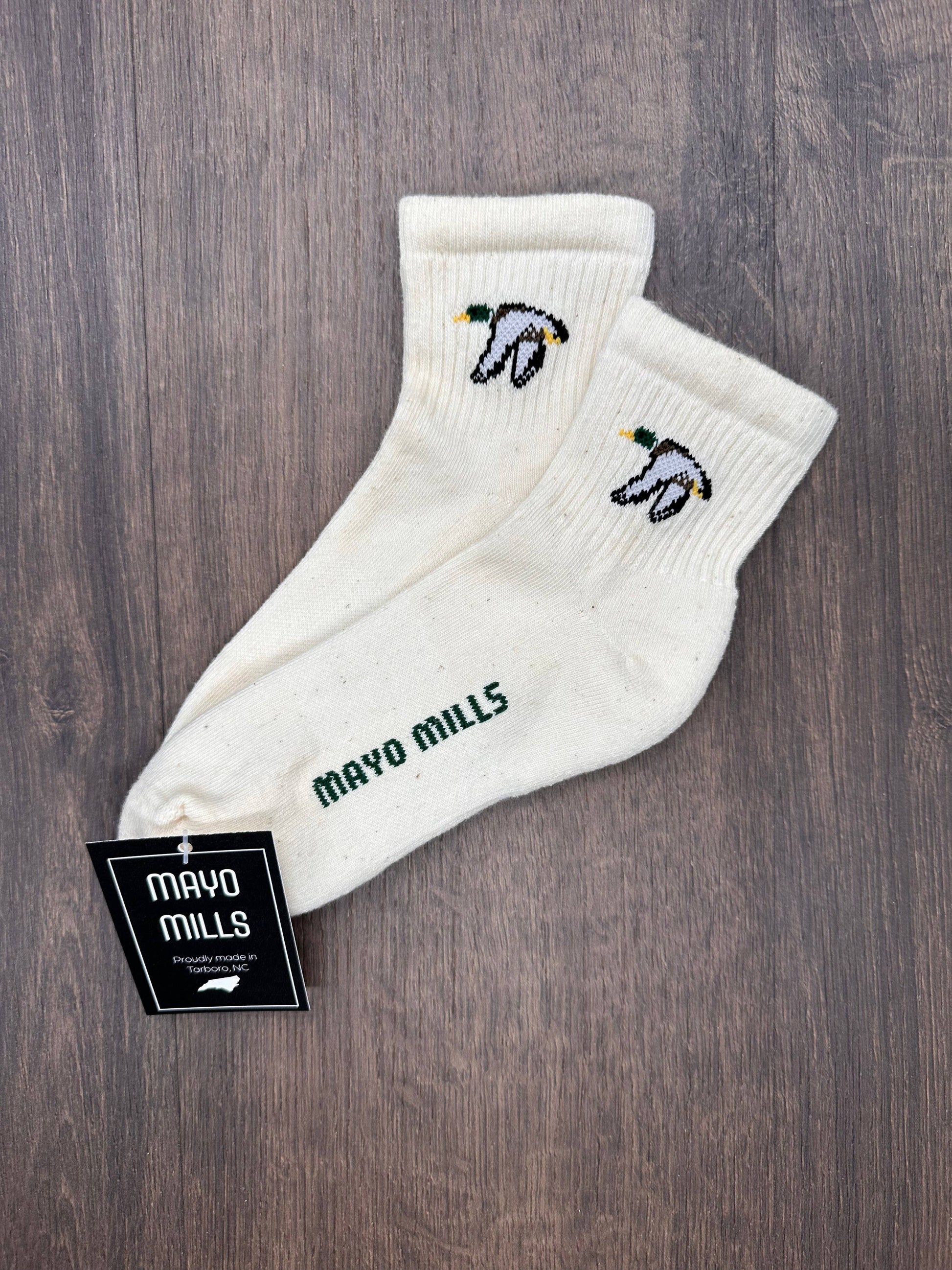 Duck Quarter Crew Socks