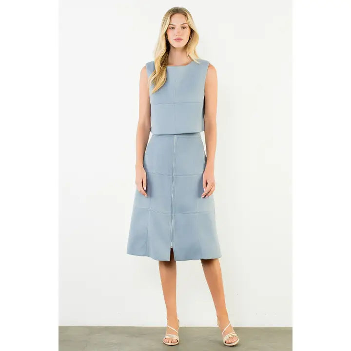 Suede Sleeveless Top