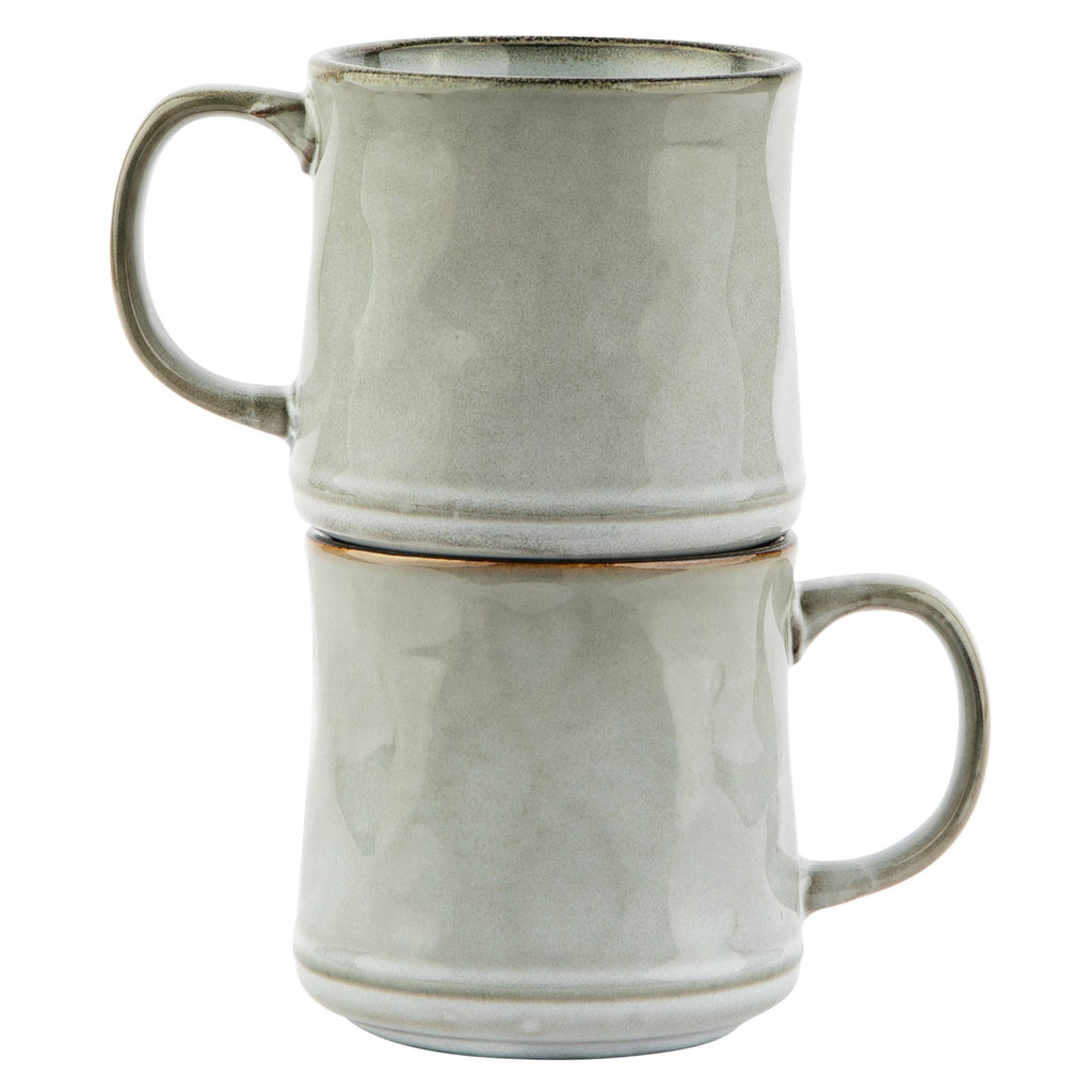 Kook Java Coffee Mugs, Stoneware, 15 oz,