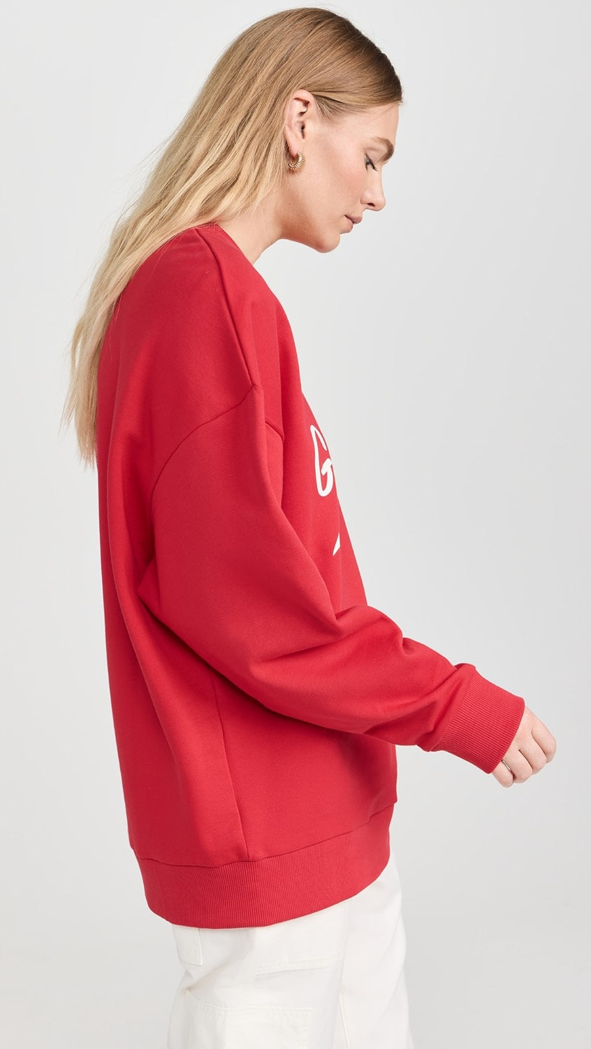 GO SPORTS SWEATSHIRT RED BY FAVORITE DAUGHTER