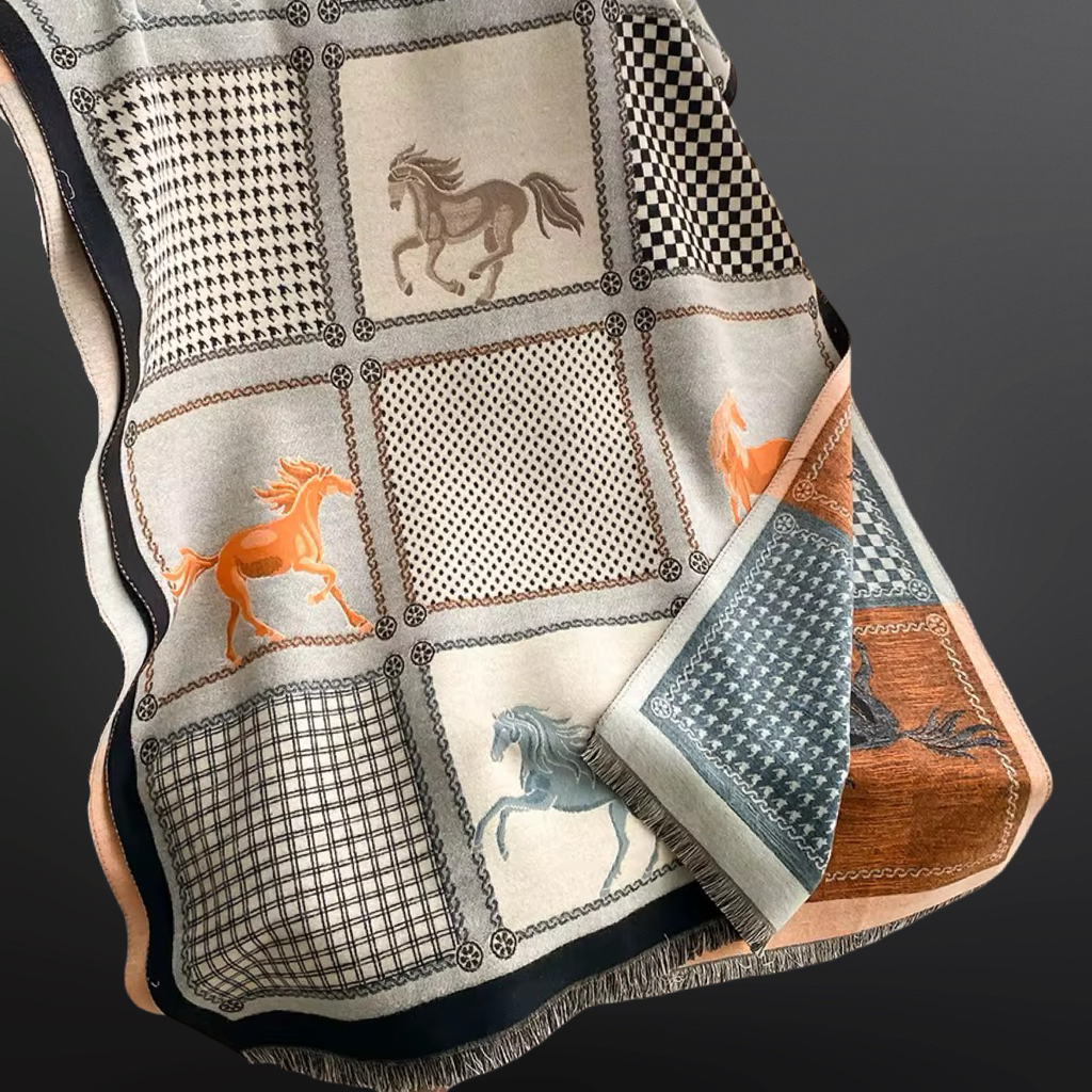 Wild Horses Equestrian Scarf