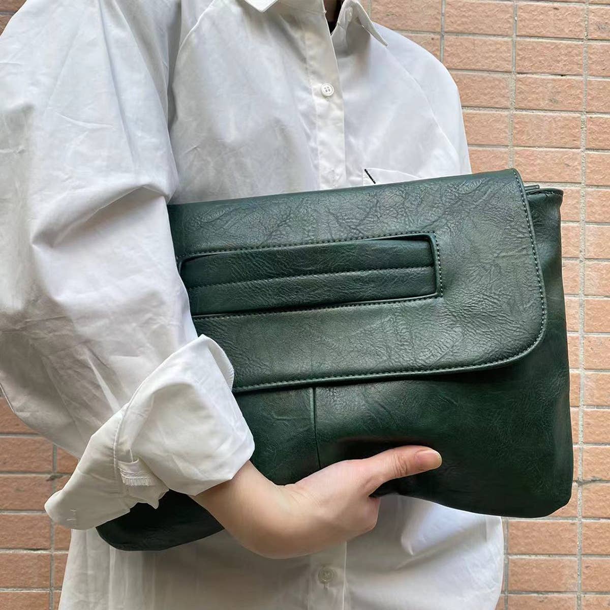 LARGE CAPACITY FILE STORAGE CLUTCH BAG