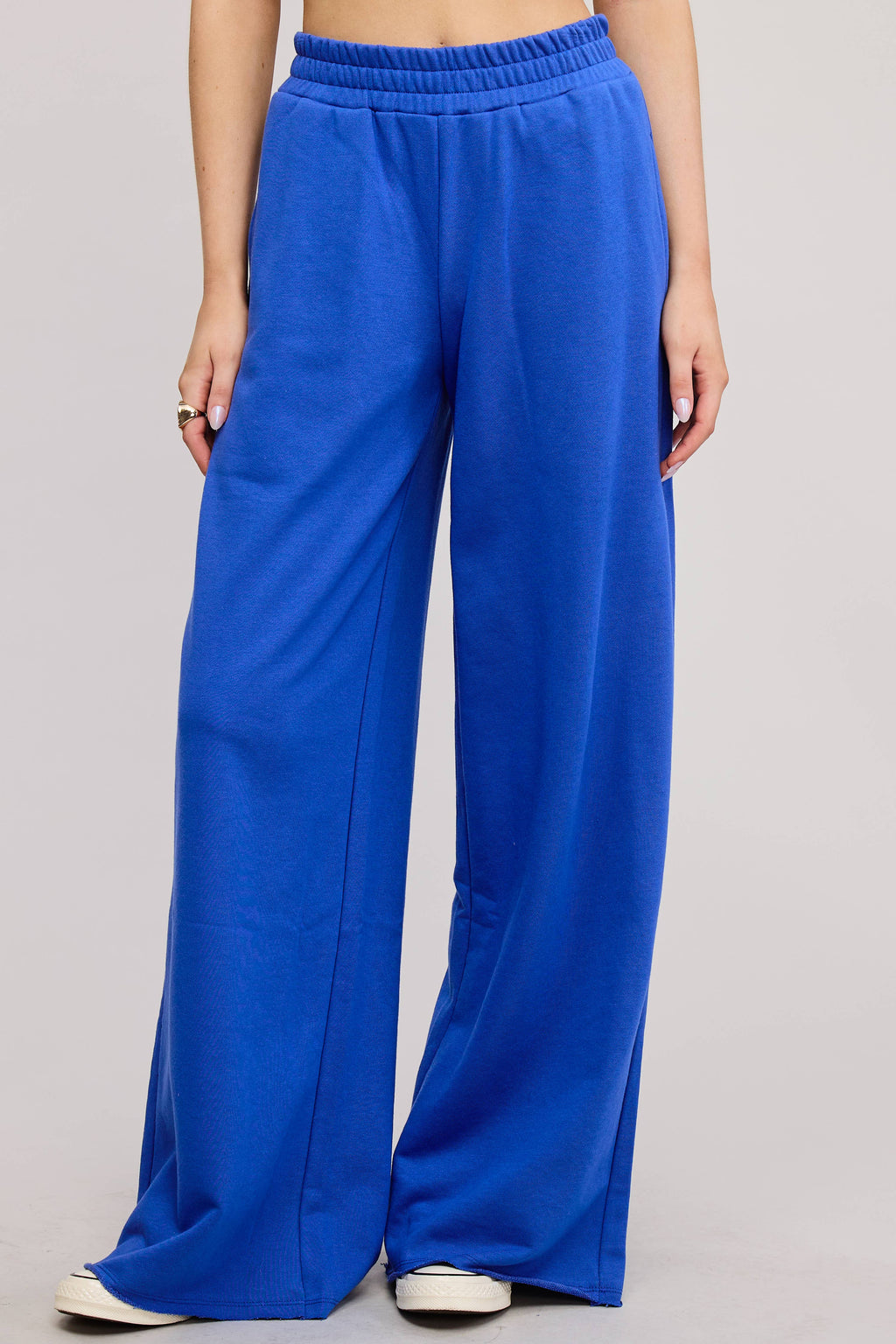 Wide Leg Cotton Jogger Sweatpants