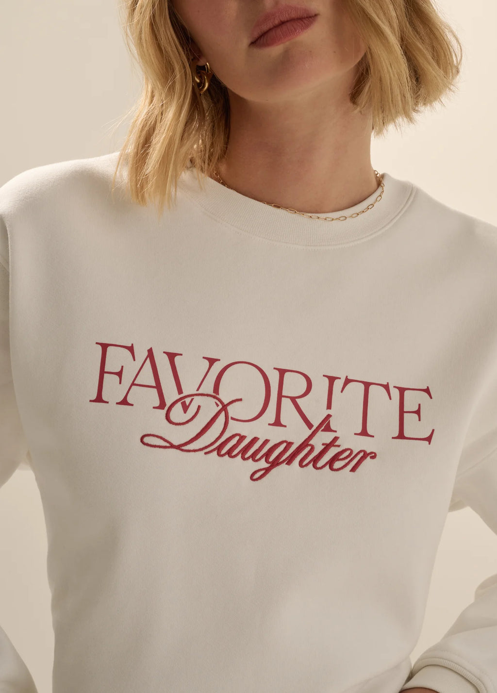 Favorite Daughter The Embroidery Ritzy Classic Sweatshirt