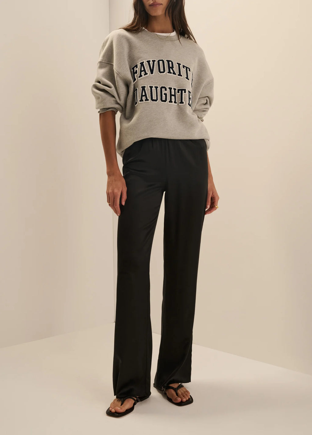 Favorite Daughter The Embroidery Collegiate Sweatshirt