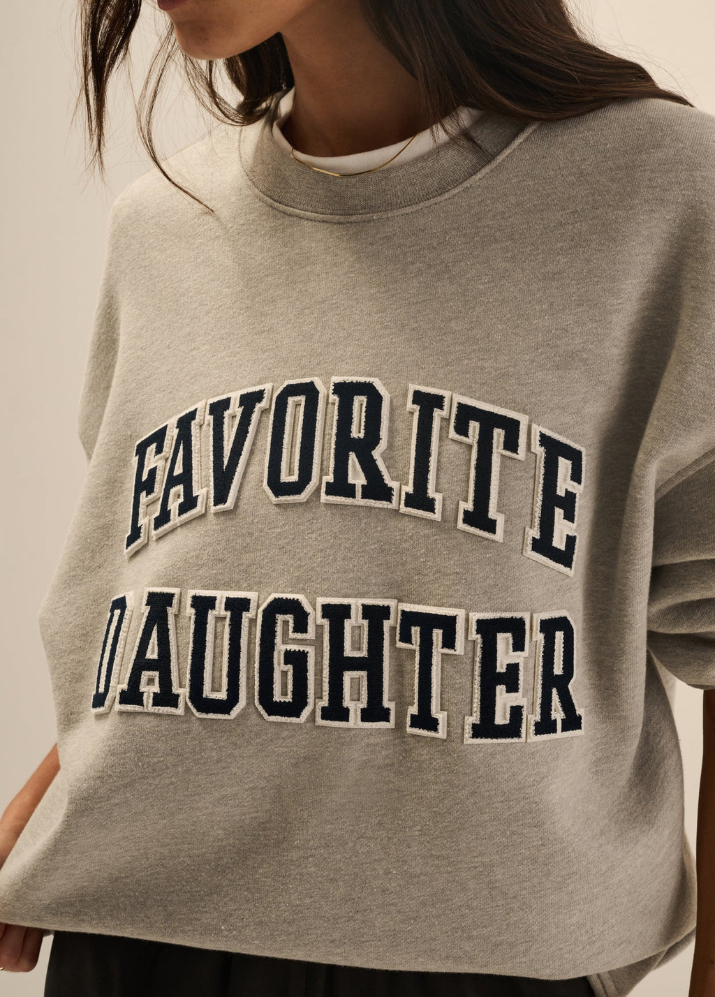 Favorite Daughter The Embroidery Collegiate Sweatshirt