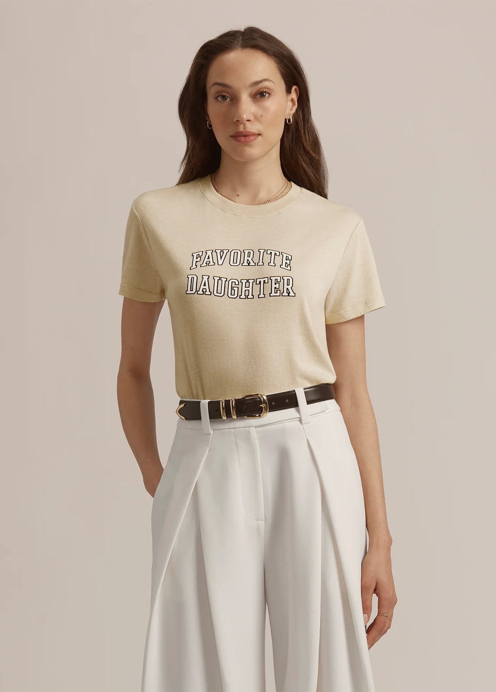 THE CROPPED COLLEGIATE TEE