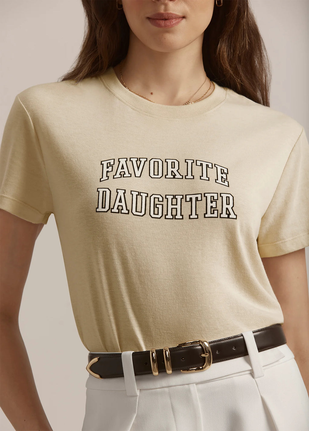 THE CROPPED COLLEGIATE TEE