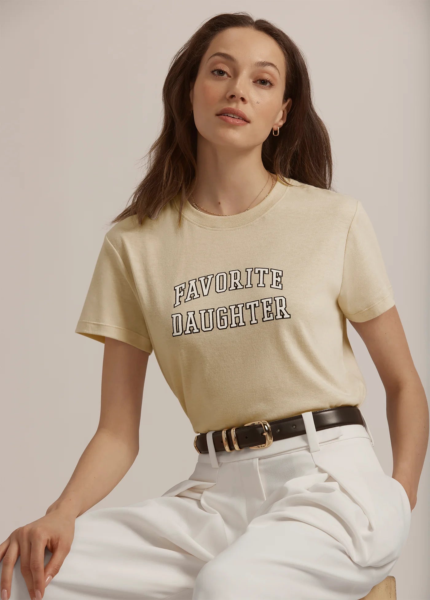 THE CROPPED COLLEGIATE TEE