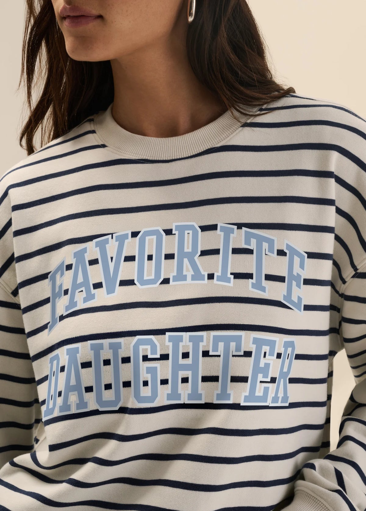 Favorite Daughter The Collegiate Stripe Sweatshirt