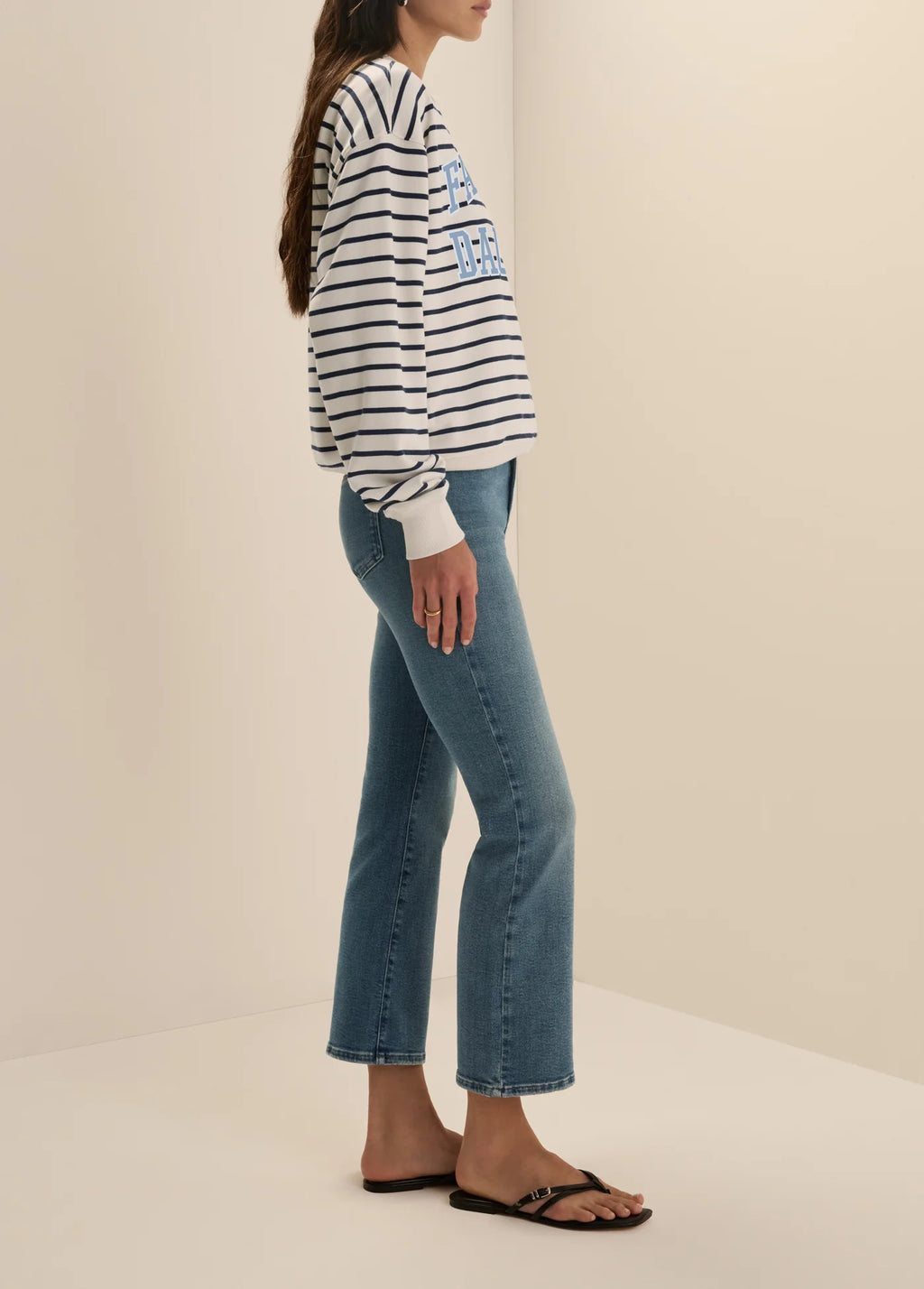 Favorite Daughter The Collegiate Stripe Sweatshirt