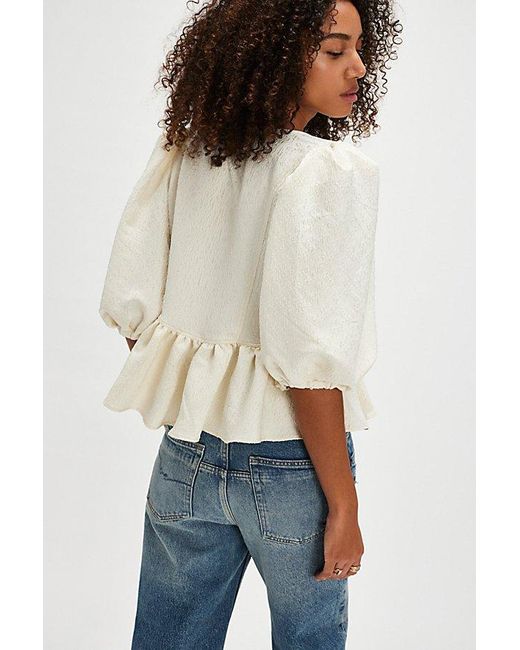 PAMELA BOW TOP in WHITE ALYSSUM