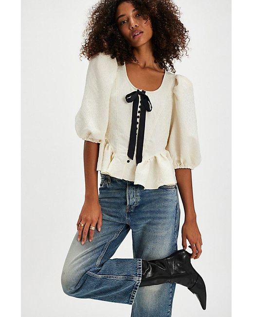 PAMELA BOW TOP in WHITE ALYSSUM