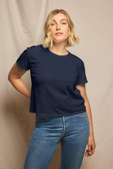 HARLEY cotton boxy crewneck tee