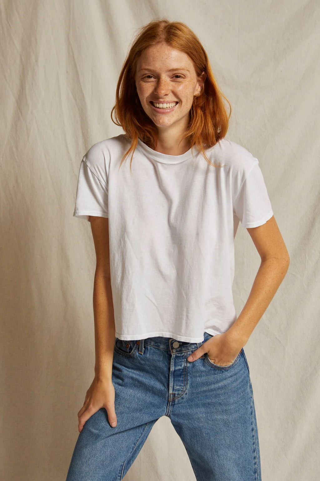 HARLEY cotton boxy crewneck tee