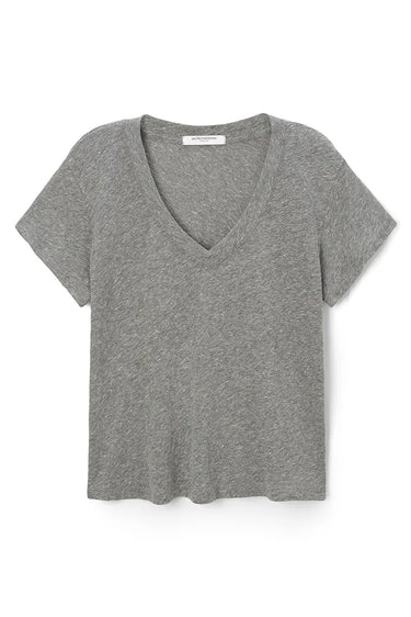 HENDRIX cotton boxy v neck tee