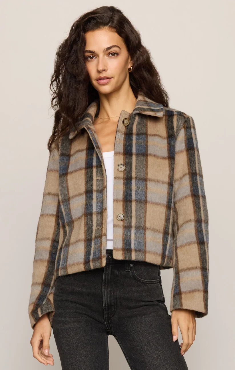 Z Supply Petra Plaid Shrunken Jacket