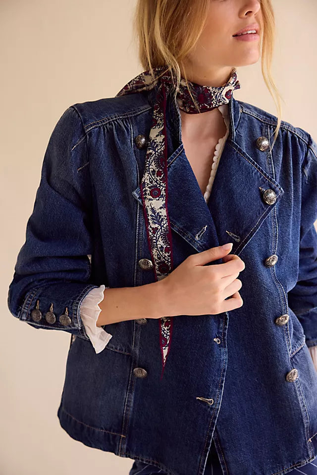 IMOGENE DENIM OFFICER in ENSIGN WASH