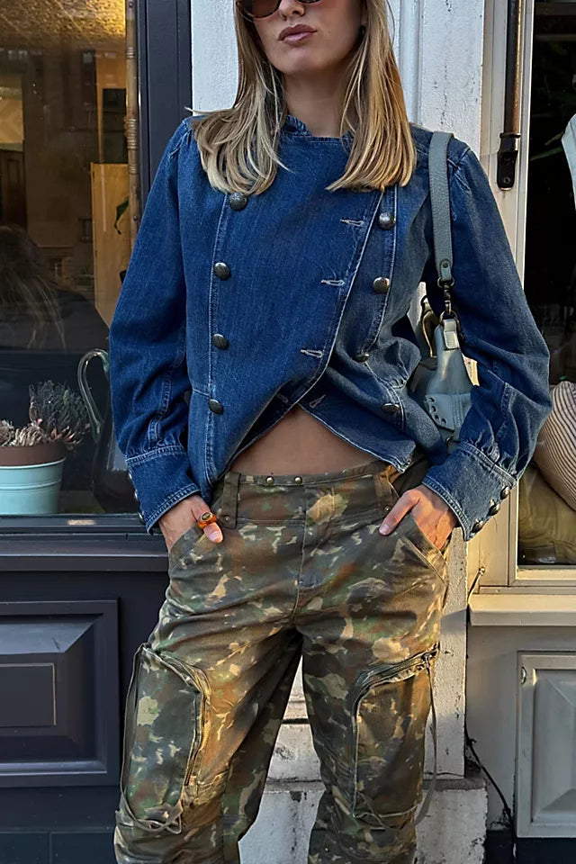 IMOGENE DENIM OFFICER in ENSIGN WASH