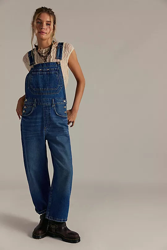 FREE PEOPLE DEEP TRANCE OVERALL in REVERIE