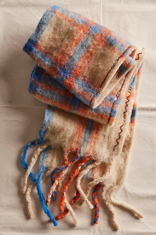 HIGHLAND PLAID SKINNY SCARF