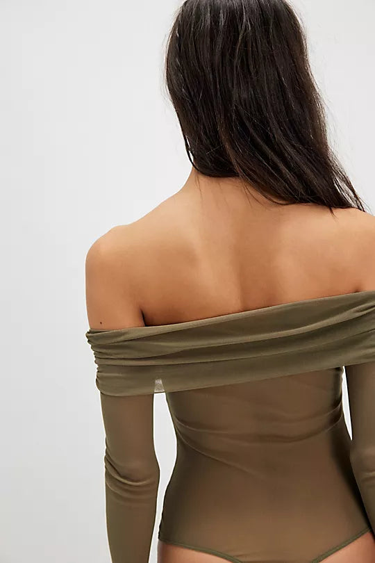 FORGET ME NOT BODYSUIT- OLIVE