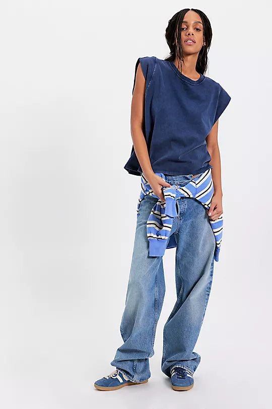 BETTER MUSCLE TEE- NAVY