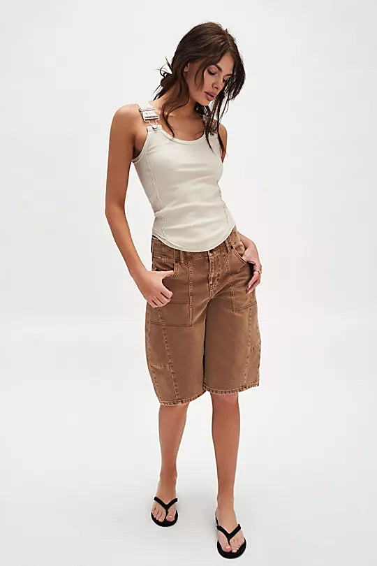 JAMIE BUCKLE TOP - TEA