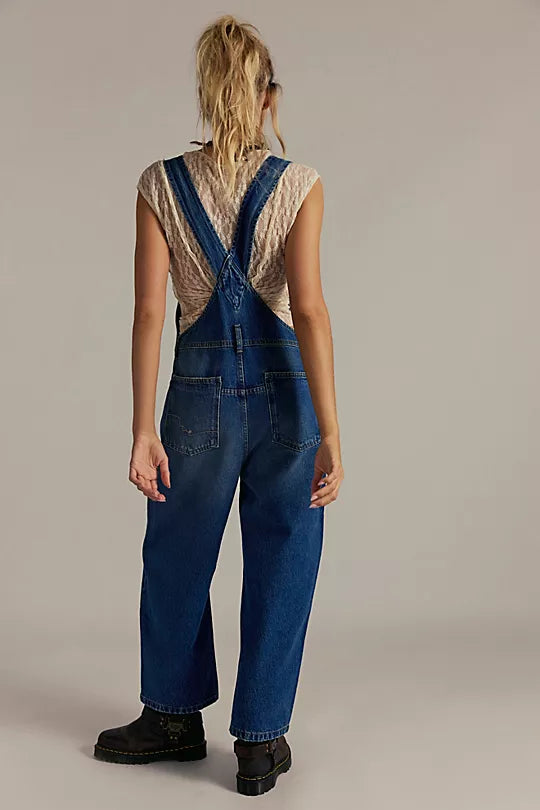 FREE PEOPLE DEEP TRANCE OVERALL in REVERIE