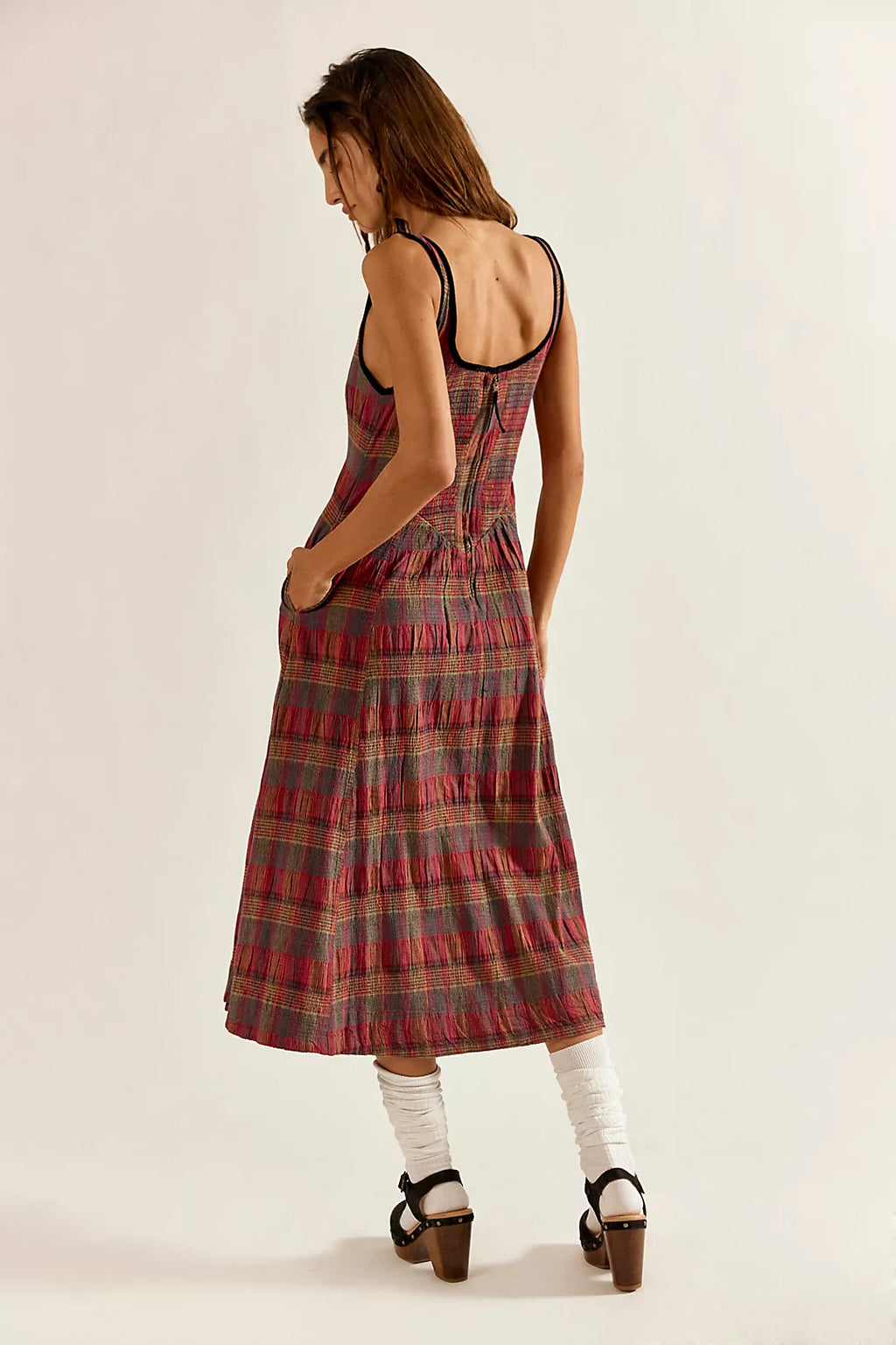FREYA PLAID MIDI