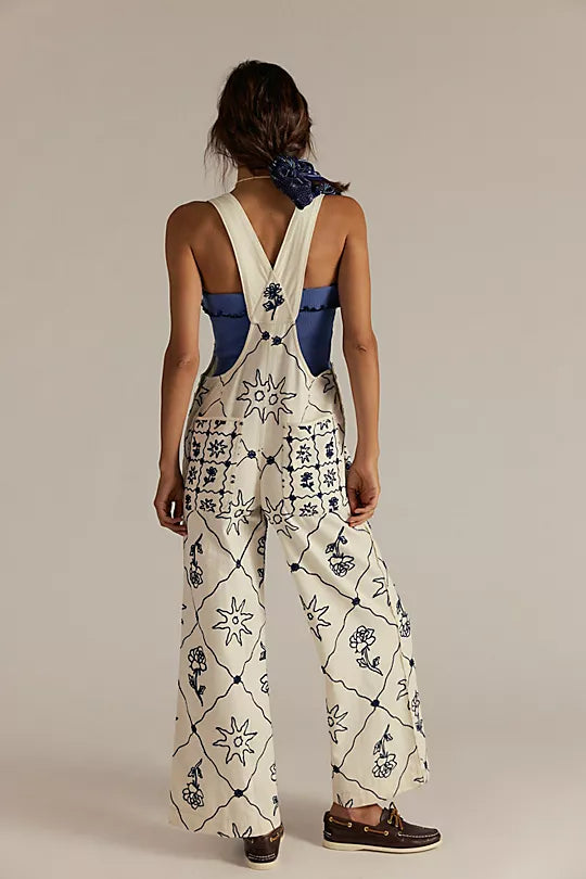 RISING SUN OVERALL- SOLAR ECRU