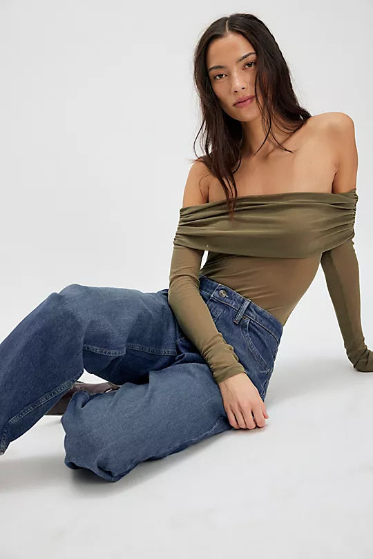 FORGET ME NOT BODYSUIT- OLIVE