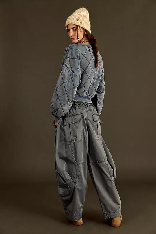 ONSET PARACHUTE PANT- STEEL