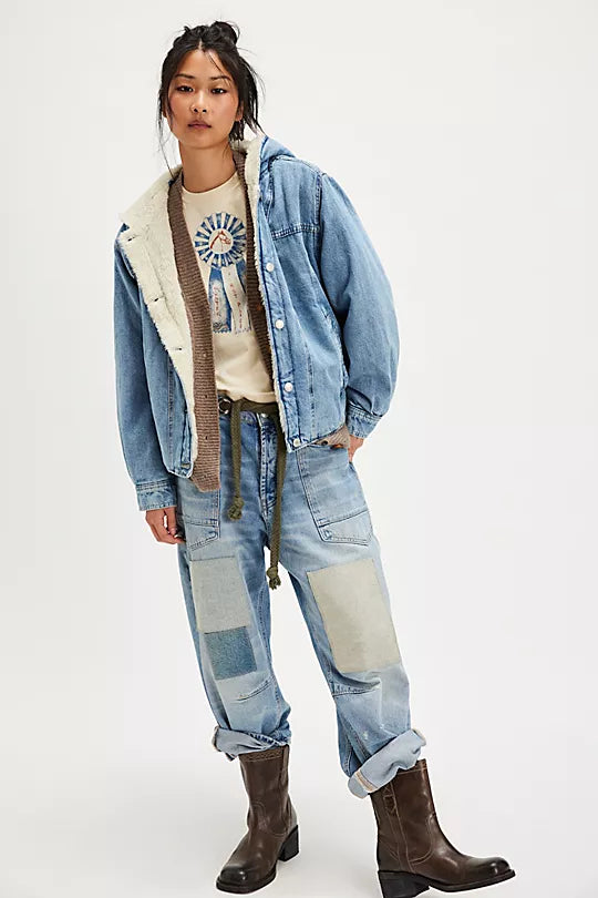 ASHER COZY DENIM in SNOWDRIFT WASH