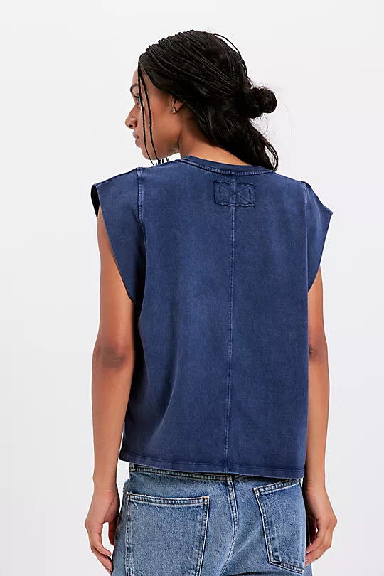 BETTER MUSCLE TEE- NAVY