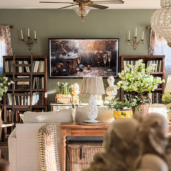 Vintage Inspired Fruit Bowl Cordless Lamp