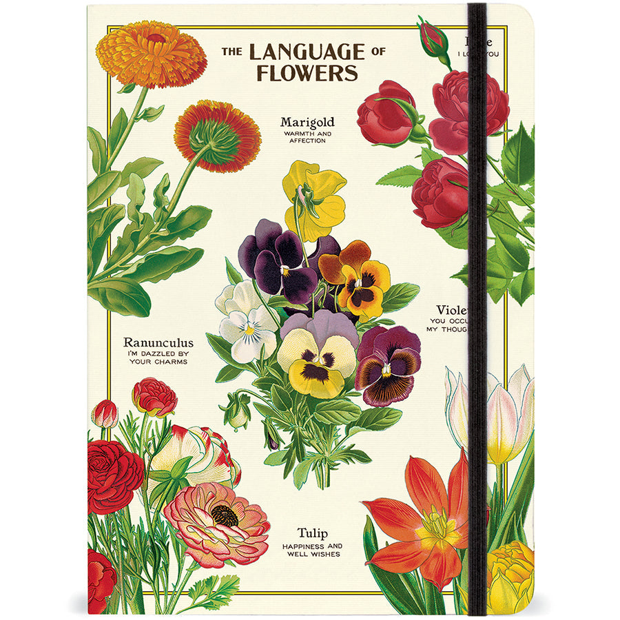 Vintage-Inspired The Language of Flowers Notebook