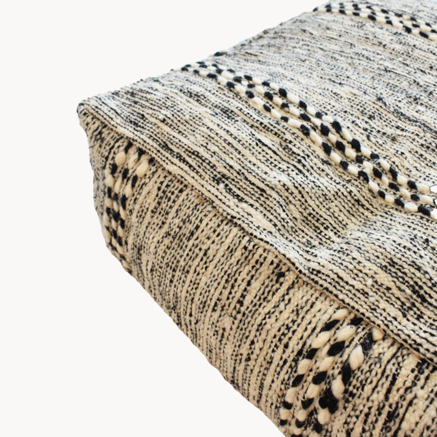 Handwoven Moroccan Zanafi Pouf