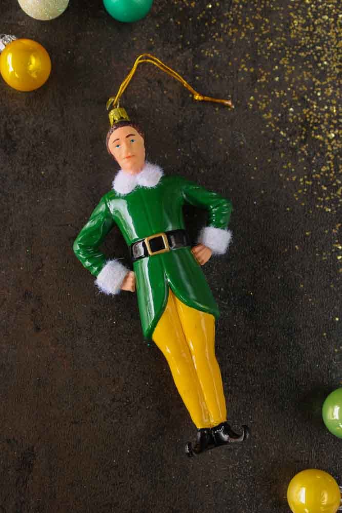 Buddy the Elf Glass Ornament