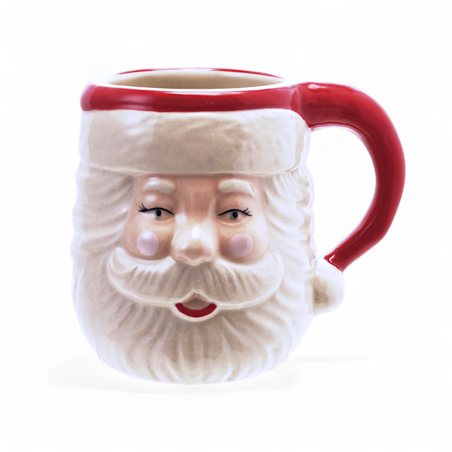 Ceramic Santa Head Coffee Mug