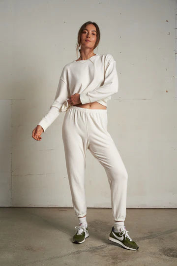 SELMA BRUSHED SWEATER SWEATSHIRT-SUGAR