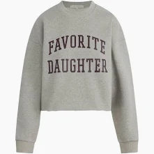 CROPPED COLLEGIATE SWEATSHIRT BY FAVORITE DAUGHTER