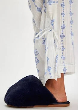 SNOWBALL SLIPPER - TAUPE/CABERNET