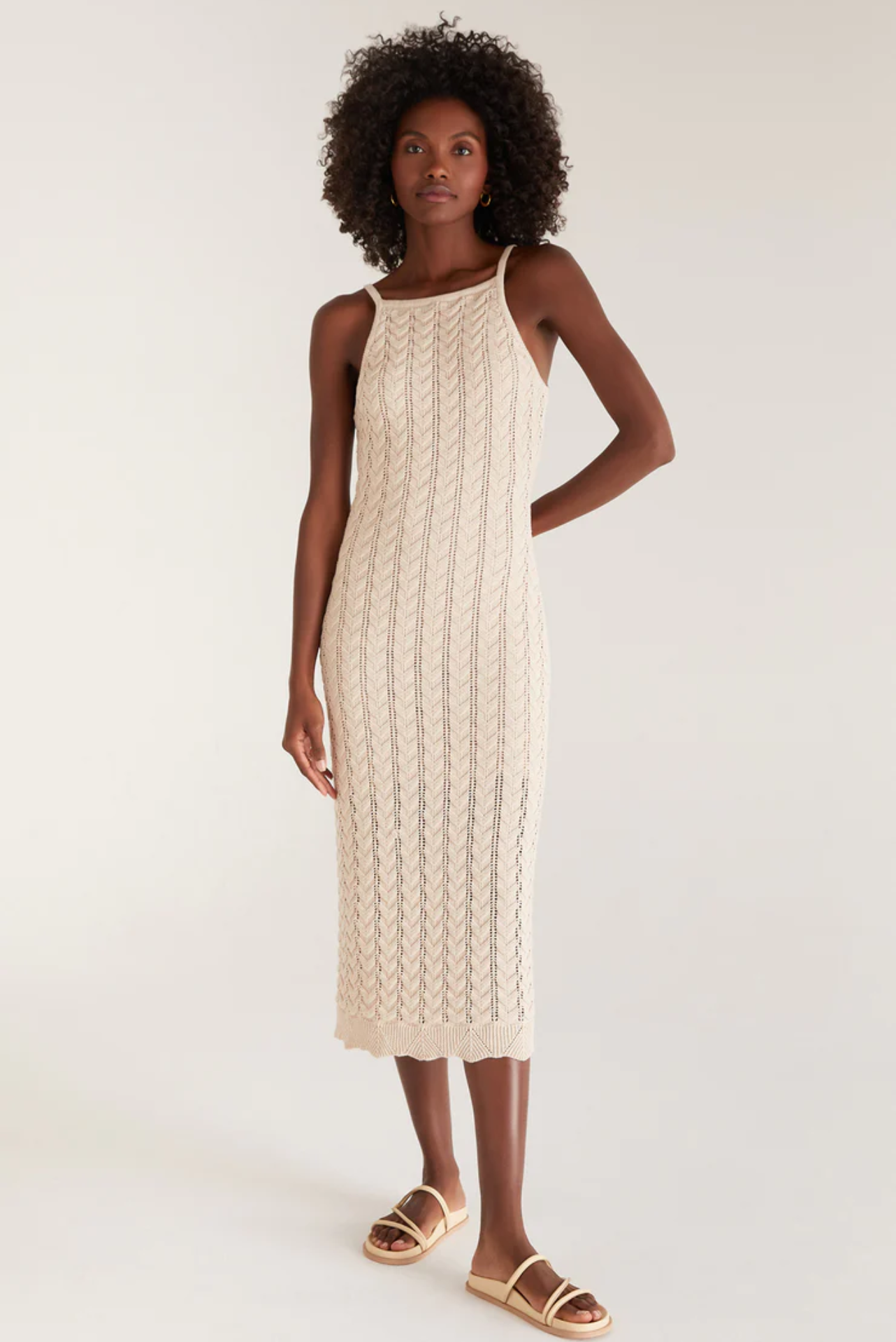 Camille Crochet Midi Dress